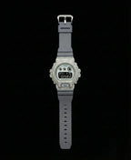 Retaliate Glacier Gray bustdown G-Shock, full front view, VVS1 diamond, grey strap