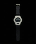 Retaliate Sapphire Black bustdown G-Shock, full front view, VVS1 diamond, black strap